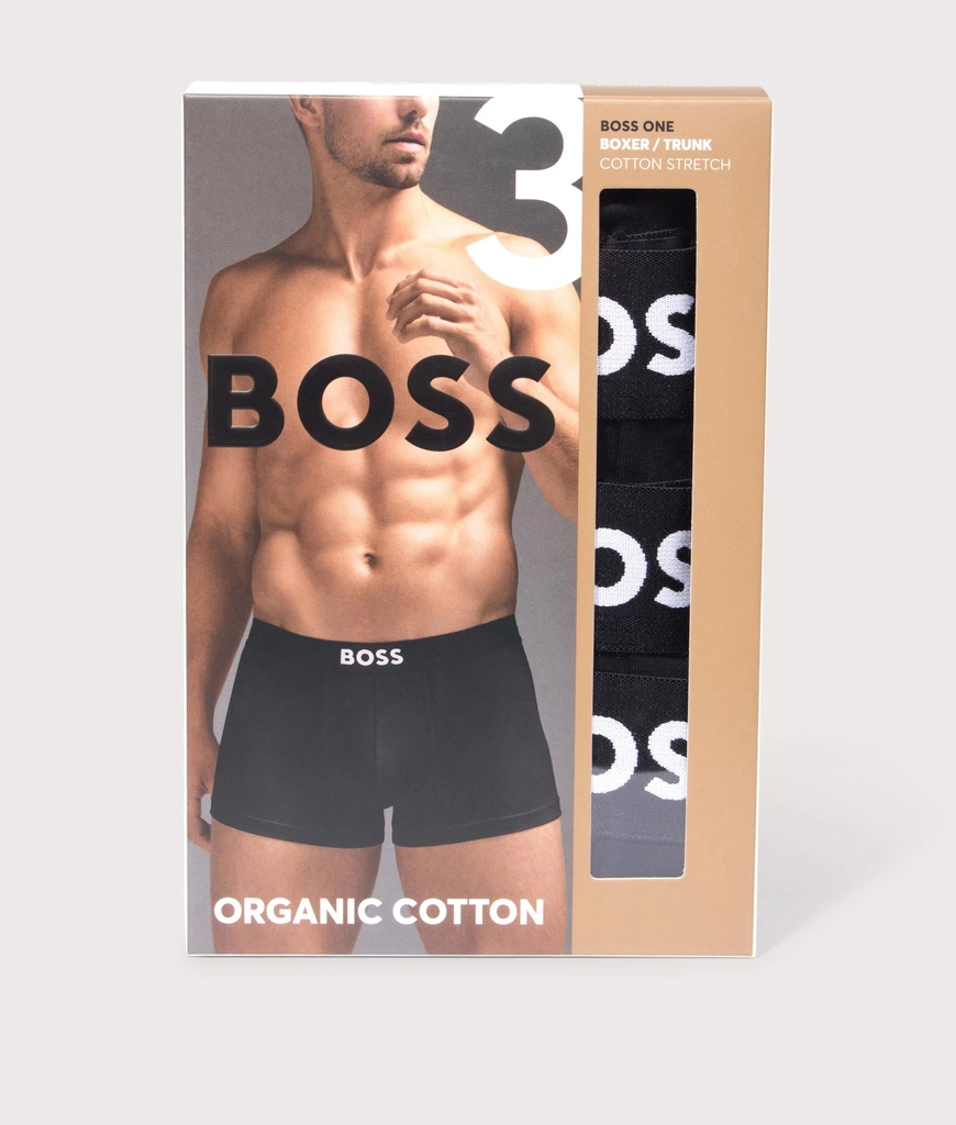 Hugo Boss Mens 3 Pack  ONE Trunks